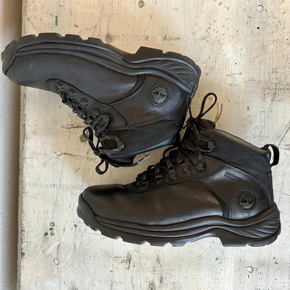 Timberland Flume Waterproof Black Hiking Boots 7.5 Leather Outdoor Trail Boots main image 8